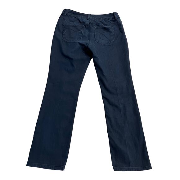 Chico's Platinum Denim Black Jeans Cotton & Spandex Blend Woman's Size 0 - Picture 4 of 8